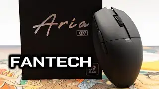 FANTECH Aria XD7 Review - new "EGGSHELL" Mouse! + Latency Check!