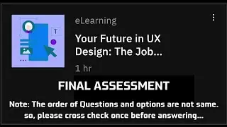 Final Assessment || Your Future in UX Design The Job Landscape #uxdesign #ibm #uiux