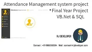 Attendance Management System Project in VB.Net | Final Year Project | With beautiful UI