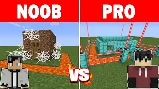 Minecraft NOOB vs PRO: SECURITY HOUSE BUILD CHALLENGE