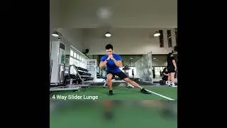 4 Way Slider Lunge (Front, Side, Reverse, Curtsy)