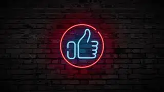 Like Neon Sign for Youtube - No Copyright Video - Free Stock Footage