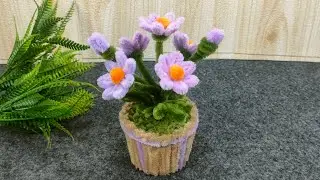 Kawaii DIY | Flower pot craft ideas| Pipe cleaner diy