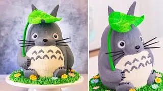 Studio Ghibli:  Totoro Cake 🌻 Buttercream Cake Decorating