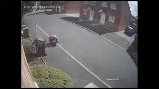Spiderman Balloon Flies Towards Camera