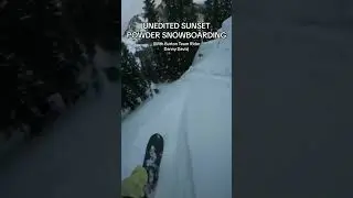 Sunset snowboarding 🌅 