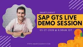 SAP GTS Online Training Live Demo | High Paying SAP Career in USA