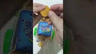 Opening Coco Golden Choco Coin in Train Jar ASMR 😋