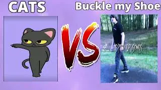 Toca Toca Anime Dance BATTLE | CATS VS Buckle My Shoe
