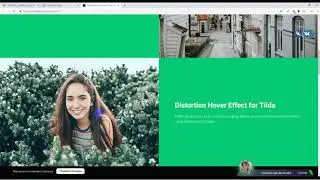 Как сделать Distortion Hover Effect для изображений в Tilda