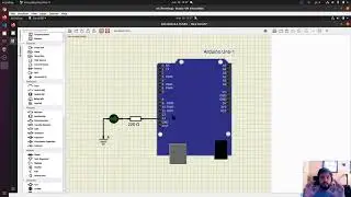 pisca led arduino simulide