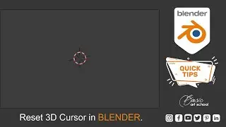 Reset 3D Cursor in Blender #Shorts