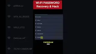 Recover Wi-Fi Password WiFi Hack