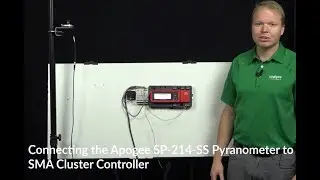 Connecting an Apogee SP-214-SS Pyranometer to an SMA Cluster Controller