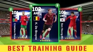 🔴How to train free k. de Bruyne, C. Ronaldo and Son heung min in efootball 2024 mobile