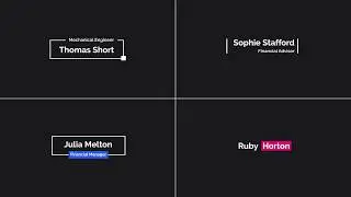 Premiere Pro Templates - Lower Thirds and Text Message