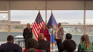 Partnership with Saginaw Public Schools press conference