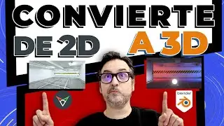 CONVIERTE una foto 2D en un escenario 3D | Tutorial BLENDER