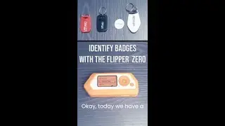 Identify the type of badge (HF/LF) with the flipper zero