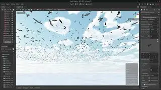 GPU vertex animation in Godot (2048 crows)