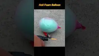 Holi Balloon with Foam Experiment| New holi idea 