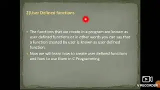 BCA C LANG SEM1 UNIT4 PART 2 CONCEPT OF FUNCTION,DEFINITION RELATED TO FUNCTION