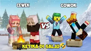 KOCAK! Bedanya Cowo VS Cewe Main SALJU!😂