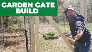 Garden Gate Build || Chicken Coop gate build. Quick and easy way to build a Gate for your Gardens