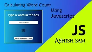 Word Length calculator using Javascript