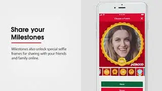 How to use the milestone selfie frames