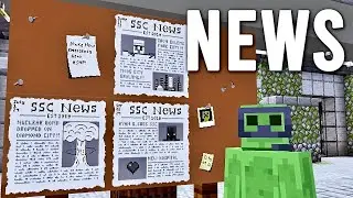 Vanilla Minecraft Newspaper Build! - Let's Play Minecraft 630