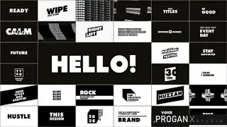 Progan X Studio Typography & Titles  Free After Effects Template
