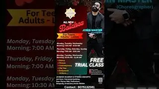 Unleash Your Dance Passion with Jobin Master's Academy! Free Trial Classes Available! 