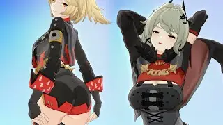 [Zenless Zone Zero MMD - Hold-up ]  絕區零 - 凱撒 Caesar King /柏妮思 Burnice