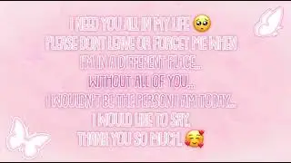 To all my besties including YOURSELF..watch this 🥺