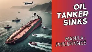 Oil Tanker Sinks off Manila Coast in the Phillipines