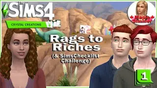 Introduction Pt 1: Crystal Creations Rags to Riches & Sims Checklist Challenge (Sims 4)