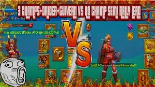 Lords Mobile ES |3 CHAMPS VS SEMI RALLY LEAD NO CHAMP!!|  #lordsmobile #lordsmobileespañol
