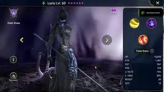 Raid Shadow Legends Hero Showcase Luria lv 60