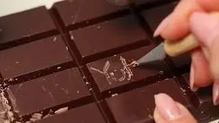 ASMR Carving Your Names On Chocolate 🍫