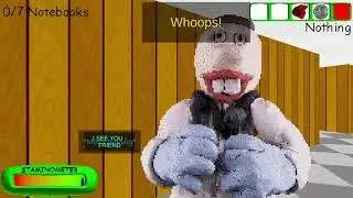 Looking at the new baldi character or something