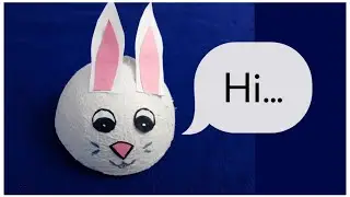 COCONUT SHELL RABBIT 🐰|Kids craft|craft from waste products