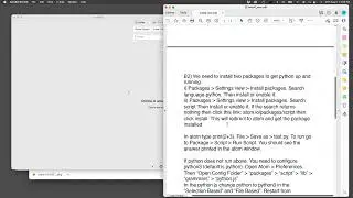 Mac Installing mujoco python: Install python/ Atom (editor) / mujoco python