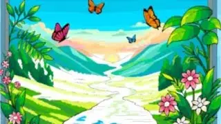 Falls Nature Paint By Number #paintbynumberapp