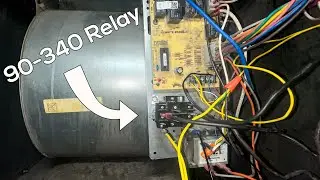 Bypassing a Furnace Control Board with a 90-340 Relay to get Blower Running