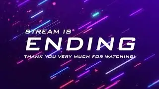 Stream ending animated video for live streaming