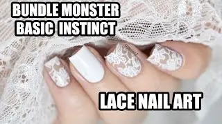 Bundle Monster Basic Instinct - Review & Lace Nail Art || Marine Loves Polish