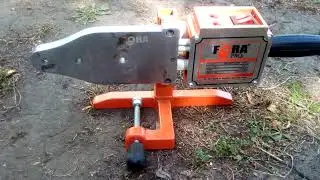 Welding polyethylene film with a PPR pipe iron!
