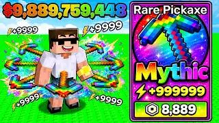 Spending Millions Robux to Get Op Pickaxe in Roblox..