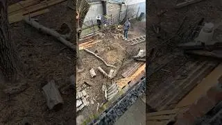 Сломали забор 